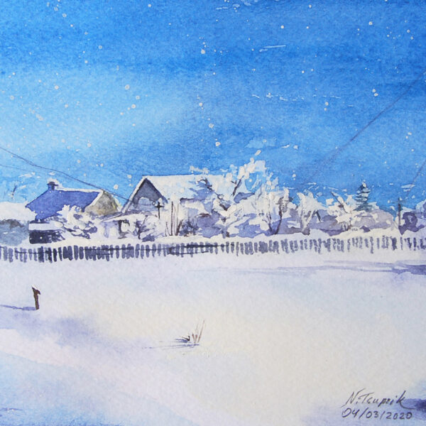 House in the snow